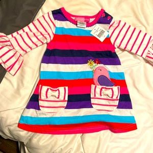 Colorful Dress, size 12M, 100% cotton